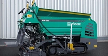 New Vogele Road Paver being set up to work,New Vogele